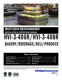 HVI-4-406R and HVI-4-408R Multi-Deck Self-Service Refrigerated